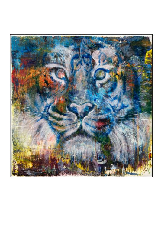 Blue Tiger Giclee Print